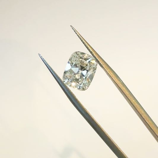 3.2ct E VS1 IGI Certified OId Mine Cut Cushion Lab Diamond