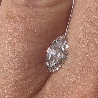 1.05ct G VS2 IGI Certified Old Mine Cut Marquise Lab Diamond