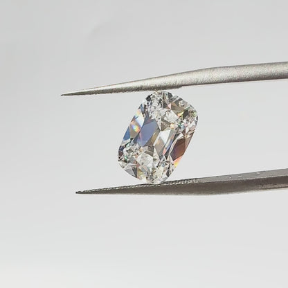 3.00ct E VVS2 Old Mine Cut Cushion IGI Certified Lab Diamond