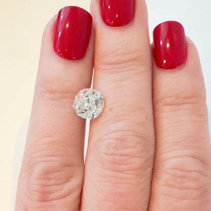 3.03ct E VS1 IGI Certified Old Mine Cut Cushion Lab Diamond