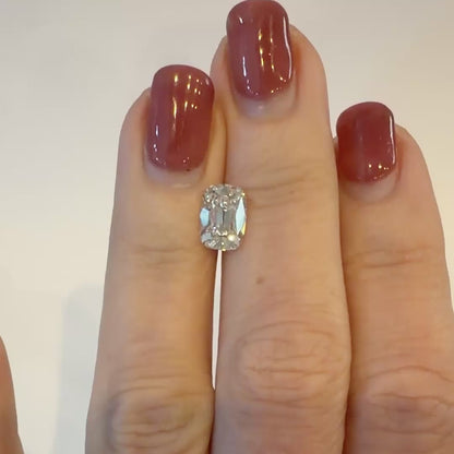 2.17ct F VS1 IGI Certified Old Mine Cut Cushion Lab Diamond