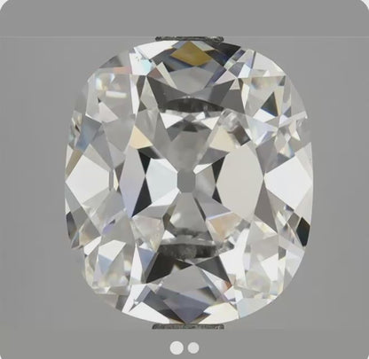 4.08ct E VS1 IGI Certified Old Mine Cut Cushion Lab Diamond