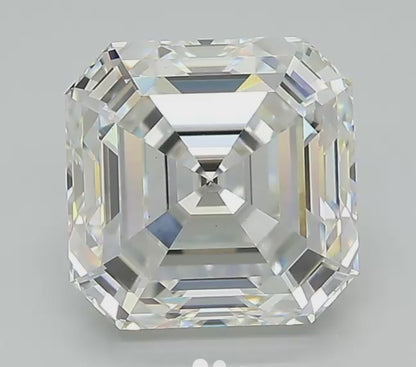 3.13ct E VVS2 IGI Certified Asscher Cut Lab Diamond