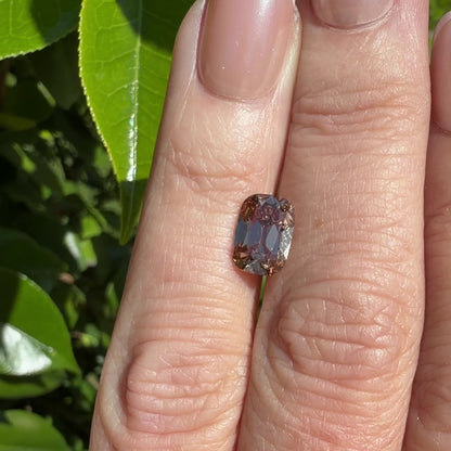 2.25ct Fancy Light Brown VS1 IGI Certified Old Mine Cut Cushion Lab Diamond
