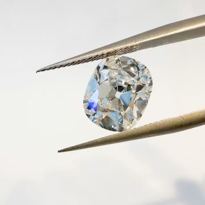 3.05ct E VS1 IGI Certified Old Mine Cut Cushion Lab Diamond