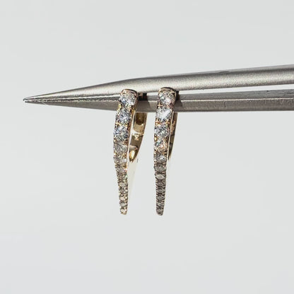 The Diamond Dagger Huggie Earrings