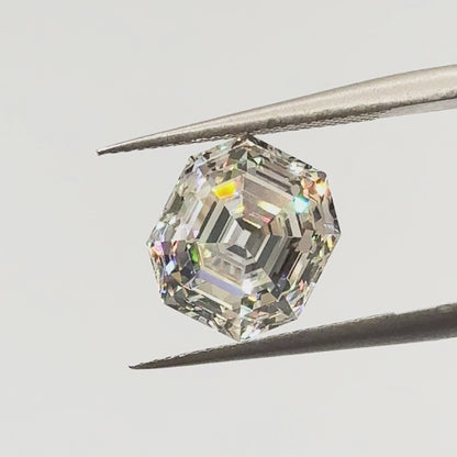 4.26ct F VVS2 Antique Cut Asscher IGI Certified Lab Diamond