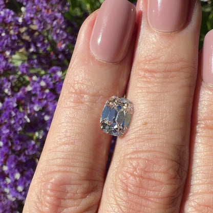 2.76ct E VS1 IGI Certified Old Mine Cut Cushion Lab Diamond