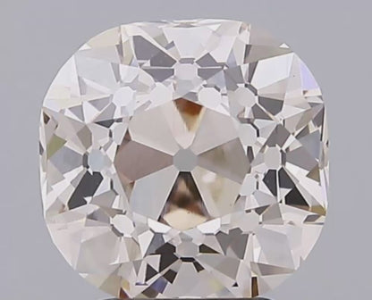 3.03ct L VS1 IGI Certified Old Mine Cut Cushion Lab Grown Diamond