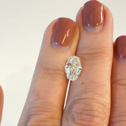 2.46ct E VVS2 IGI Certified Octagonal Step Cut Lab Diamond