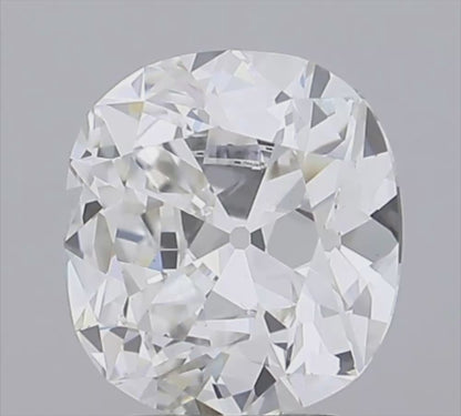 3.22ct F VS1 IGI Certified Old Mine Cut Cushion Lab Diamond