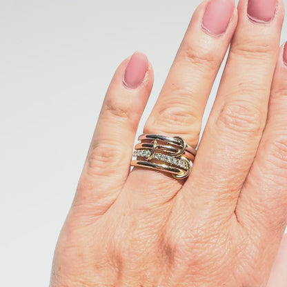 Tri-color stacked band set