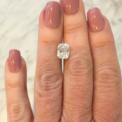 3.2ct E VS1 IGI Certified OId Mine Cut Cushion Lab Diamond