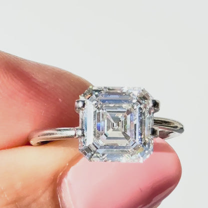 2.82ct E VVS2 IGI Certified Asscher Cut Lab Diamond