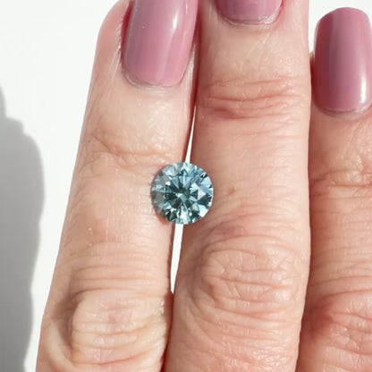 2.6ct Fancy Vivid Blue VS1 IGI Certified Round Brilliant Lab Diamond