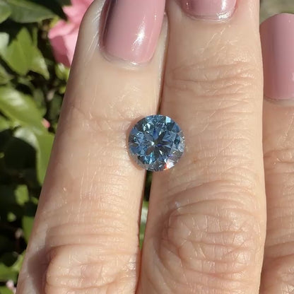 2.91ct Fancy Vivid Blue VS1 IGI Certified Old European Cut Round Lab Diamond