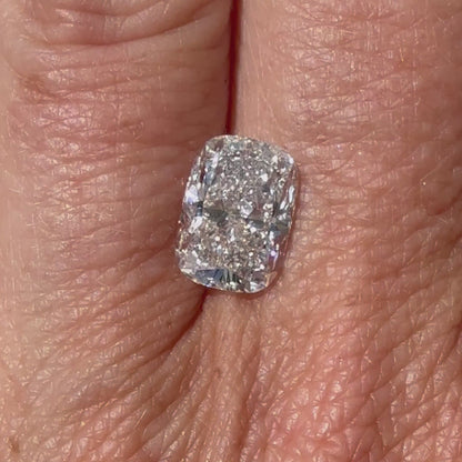 4.09ct F VS1 Elongated Cushion Cut IGI Certified Lab Diamond