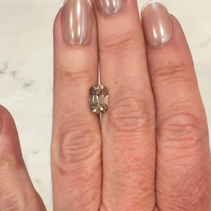 2.25ct Fancy Light Brown VS1 IGI Certified Old Mine Cut Cushion Lab Diamond