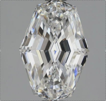 2.46ct E VVS2 IGI Certified Octagonal Step Cut Lab Diamond