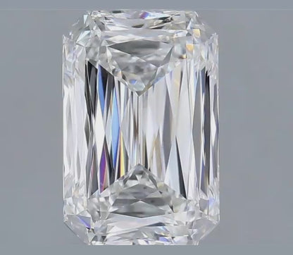 2.84ct F VVS2 IGI Certified Radiant Mixed Cut Lab Diamond