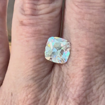 3.62ct E VS1 IGI Certified Old Mine Cut Cushion Lab Diamond
